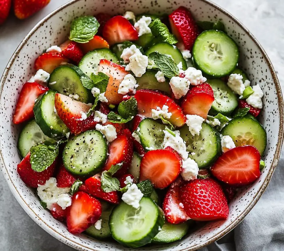 Strawberry Cucumber Salad