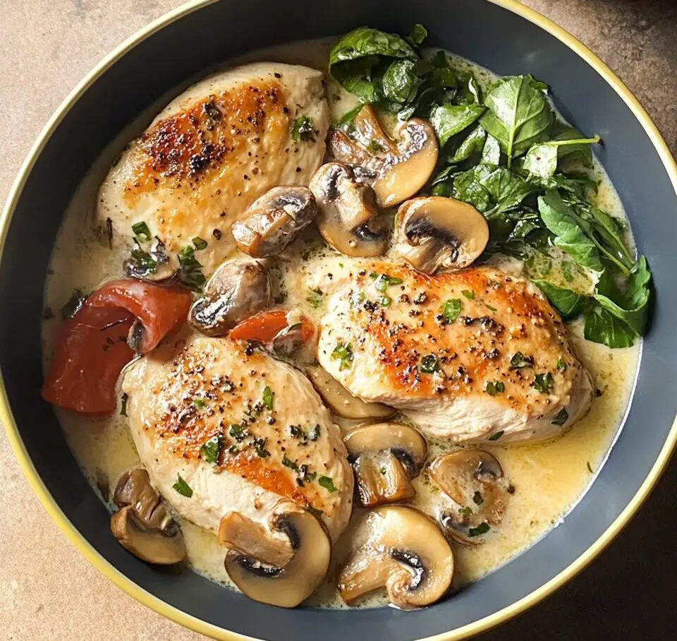 Creamy Chicken and Mushroom Delight