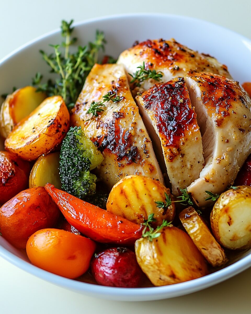 Sweet Chili Roasted Chicken and Vegetables