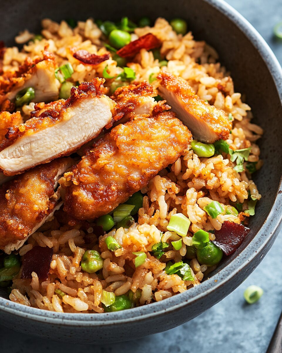 Super Crispy Chicken Fried Rice Bowl