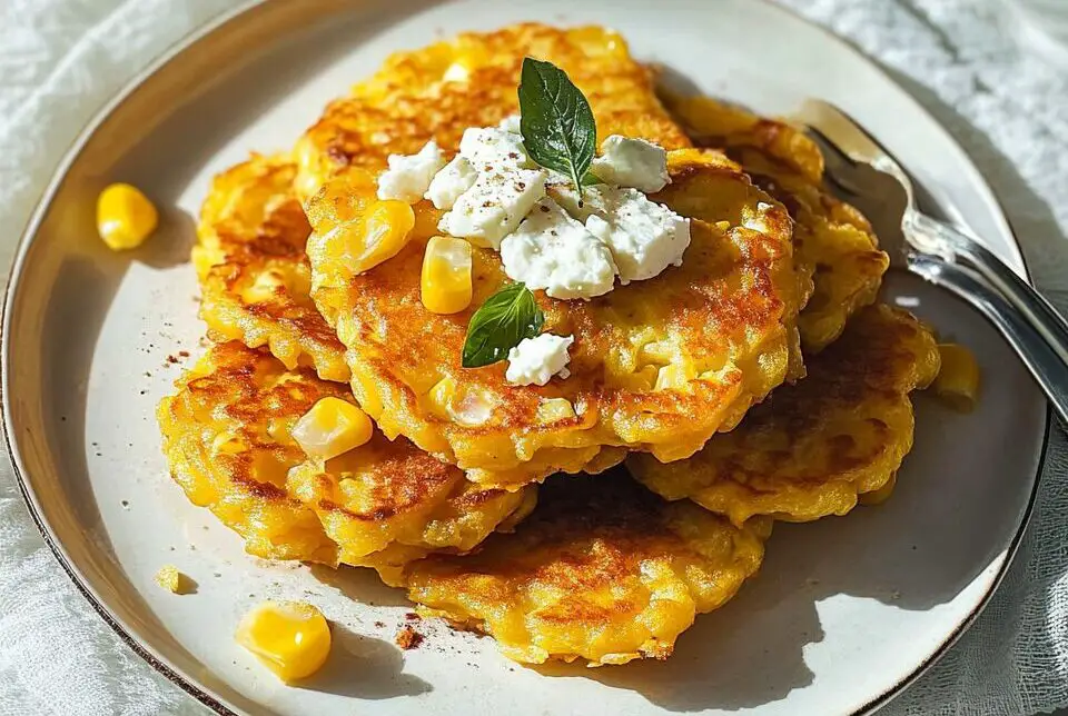 Corn and Feta Fritters