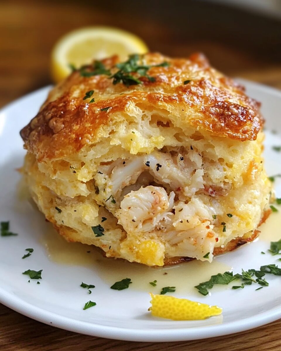 Crab-Stuffed Cheddar Bay Biscuits