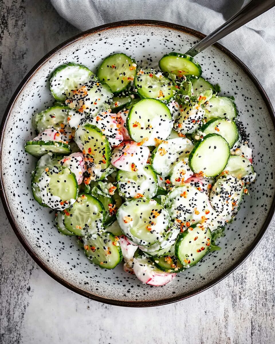 Everything Bagel Cucumber Salad