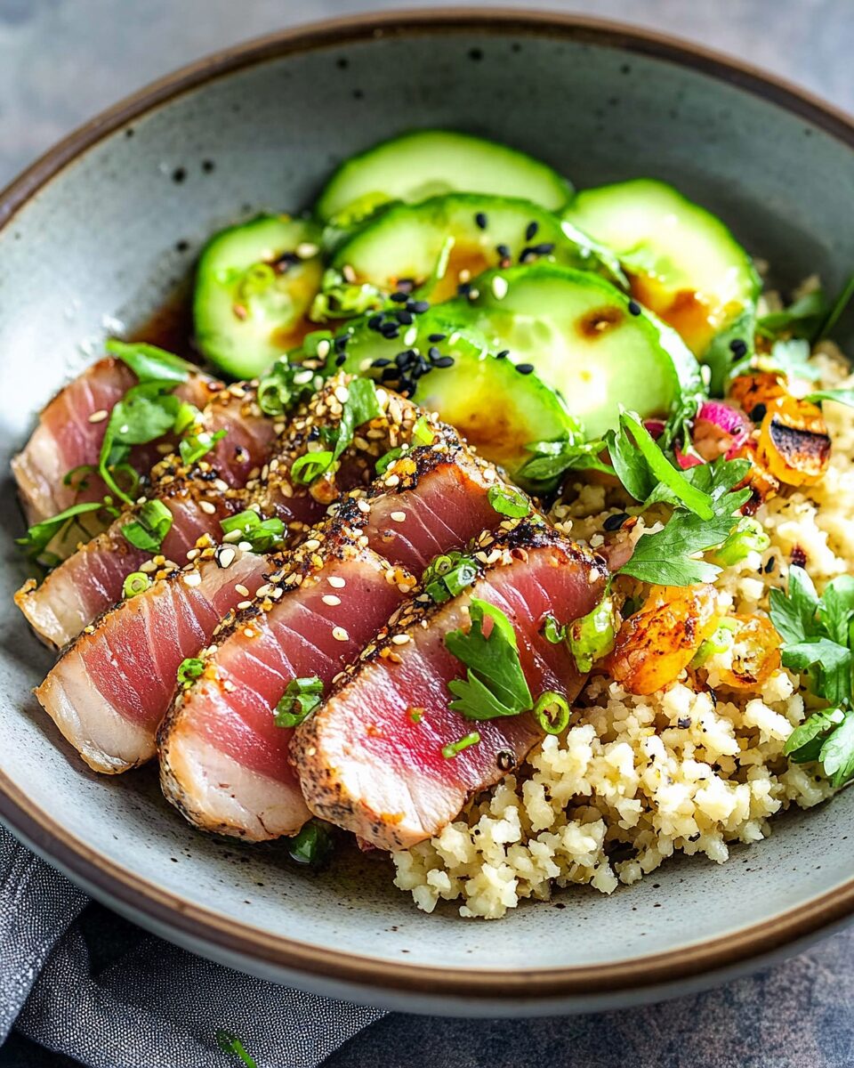 Seared Tuna with Sesame and Ginger