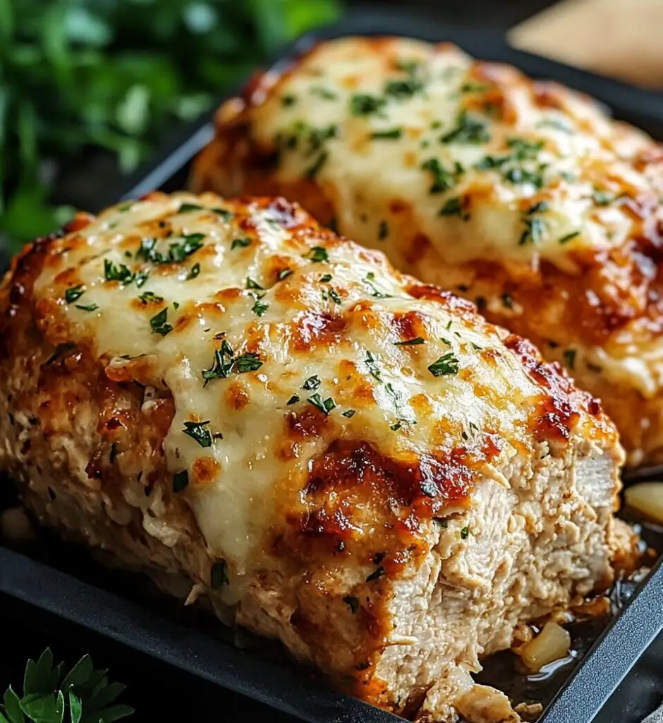 Garlic Parmesan Chicken Meatloaves