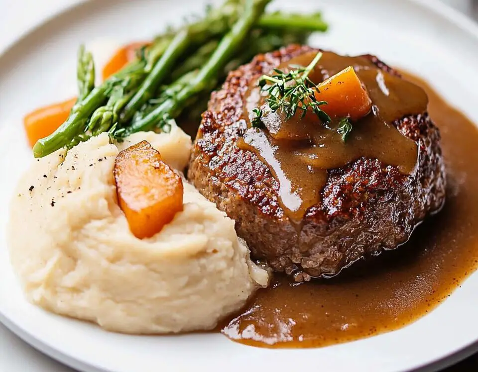 Classic Meatloaf with Brown Gravy