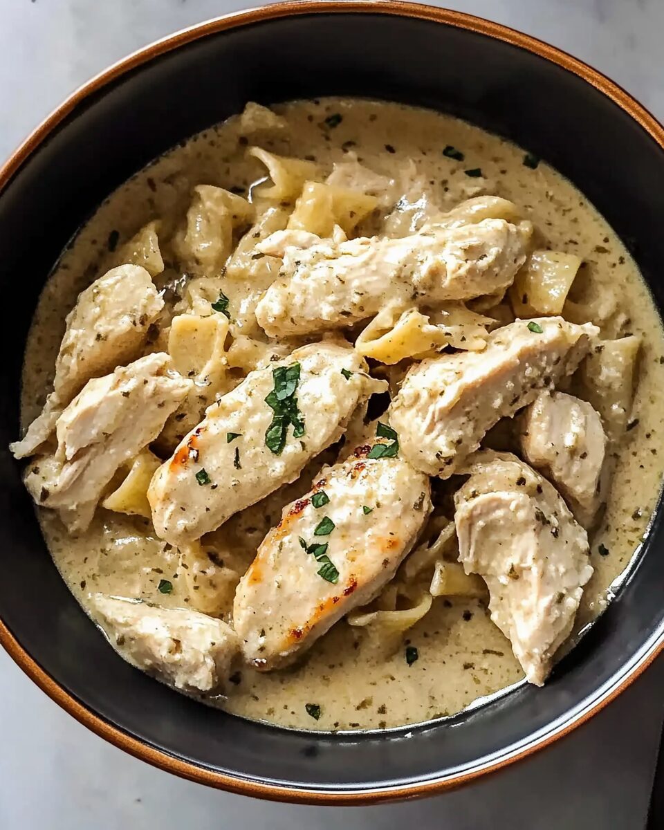 Crockpot Parmesan Chicken Pasta