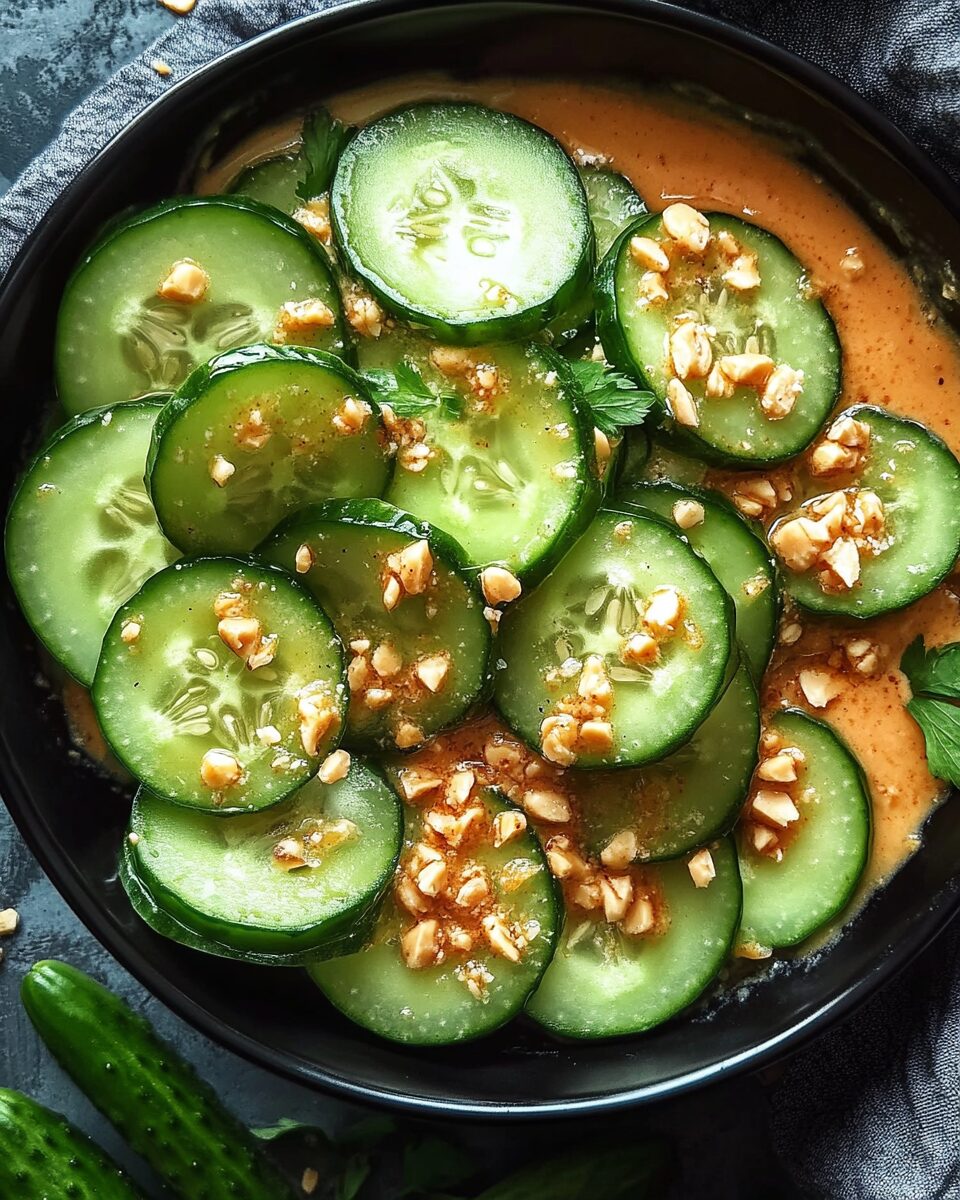Spicy Peanut Cucumber Salad