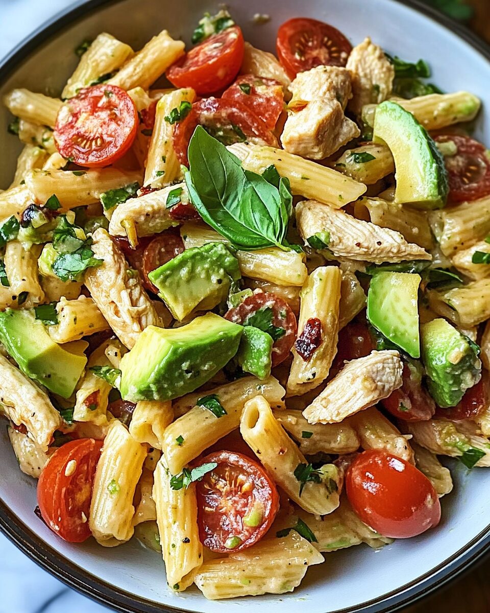 Healthy Chicken Pasta Salad