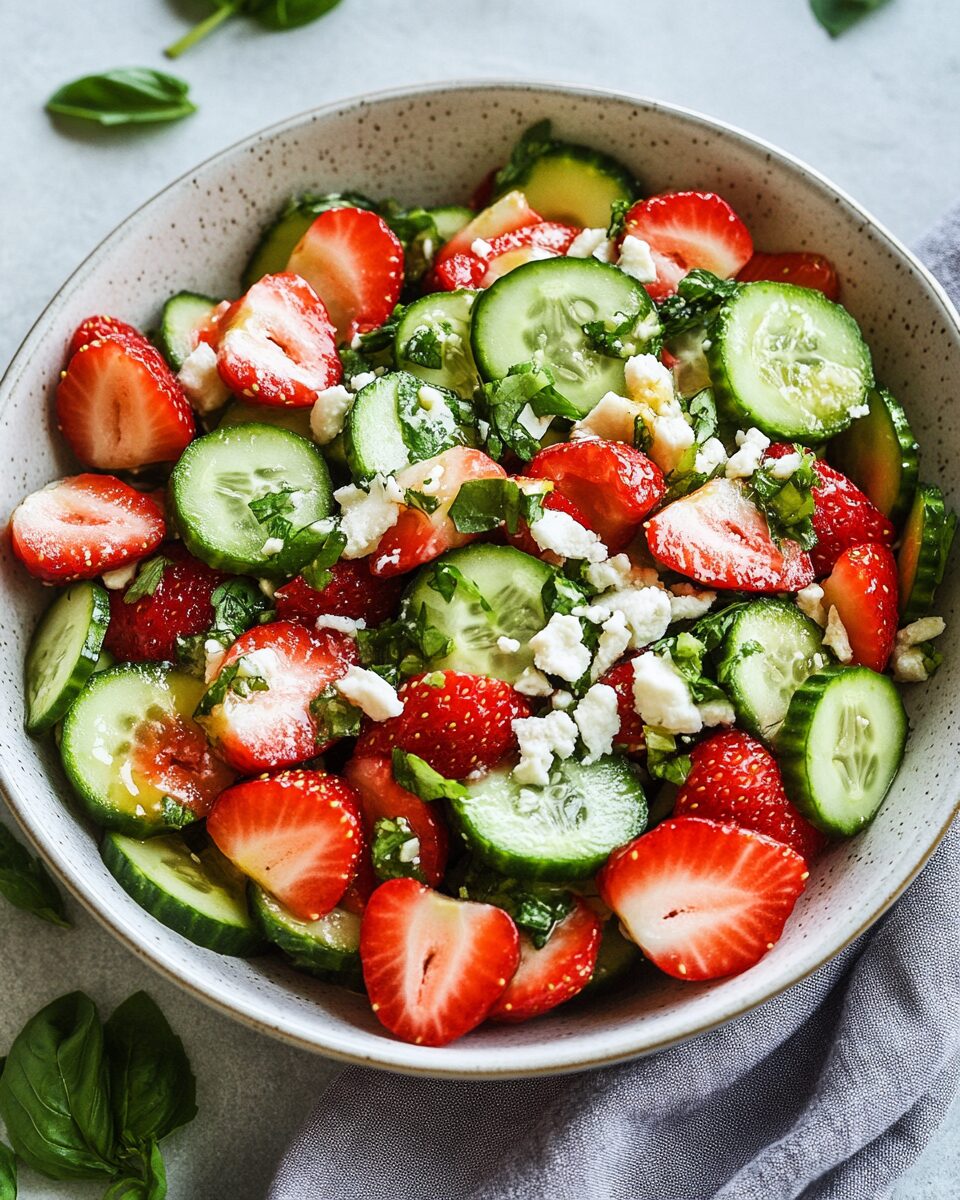 Strawberry Cucumber Salad