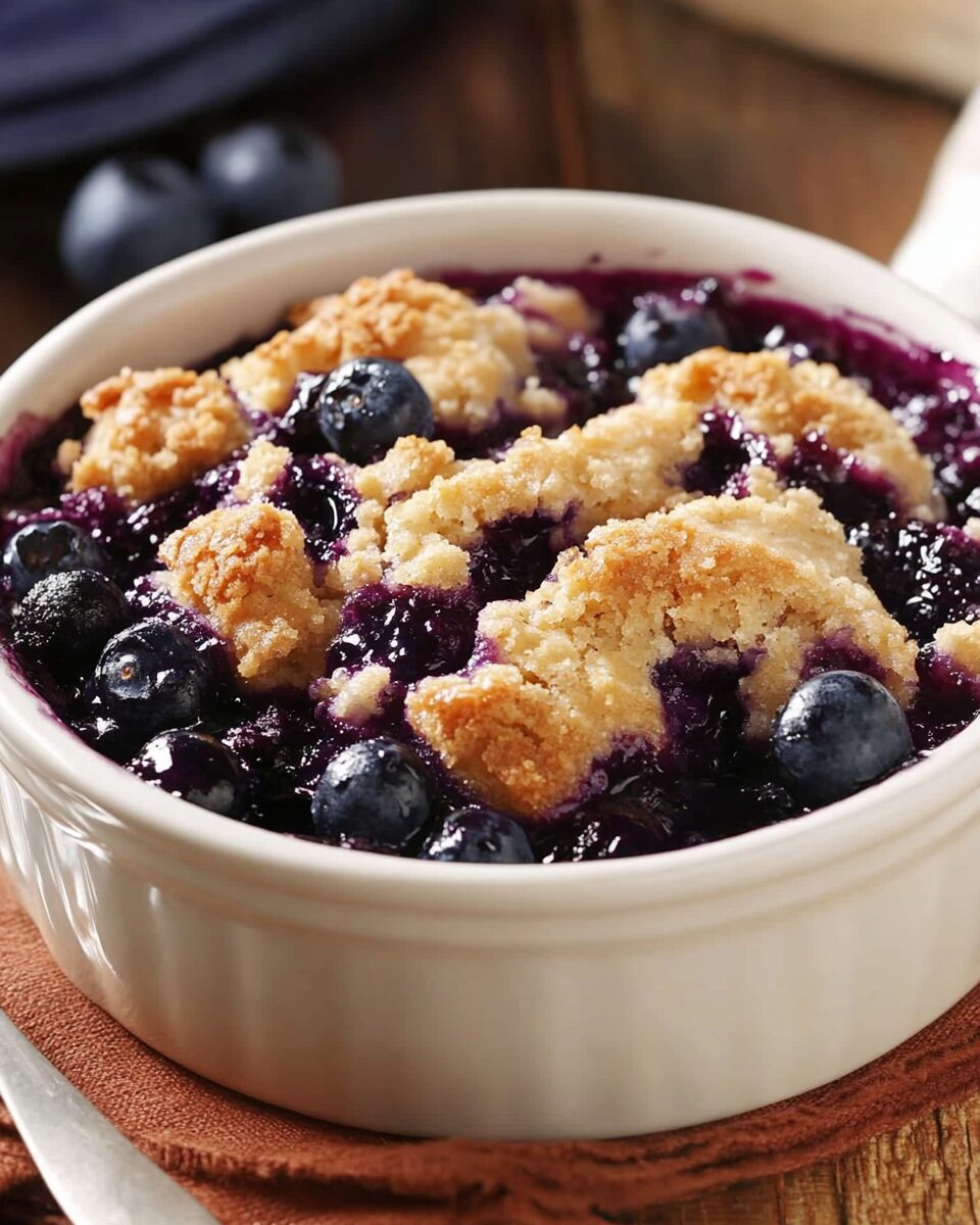 3-Ingredient Blueberry Cobbler