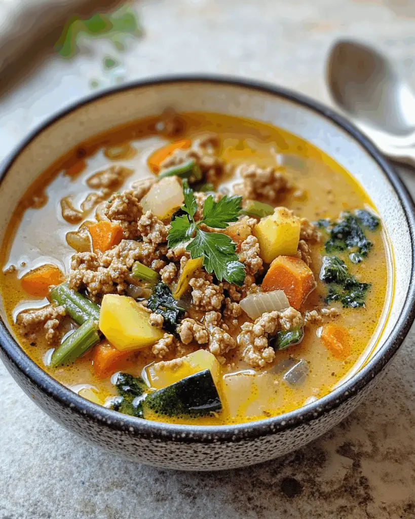 Ground Chicken Soup