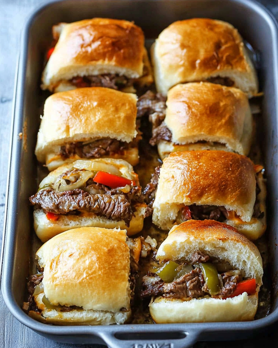 Philly Cheesesteak Sliders