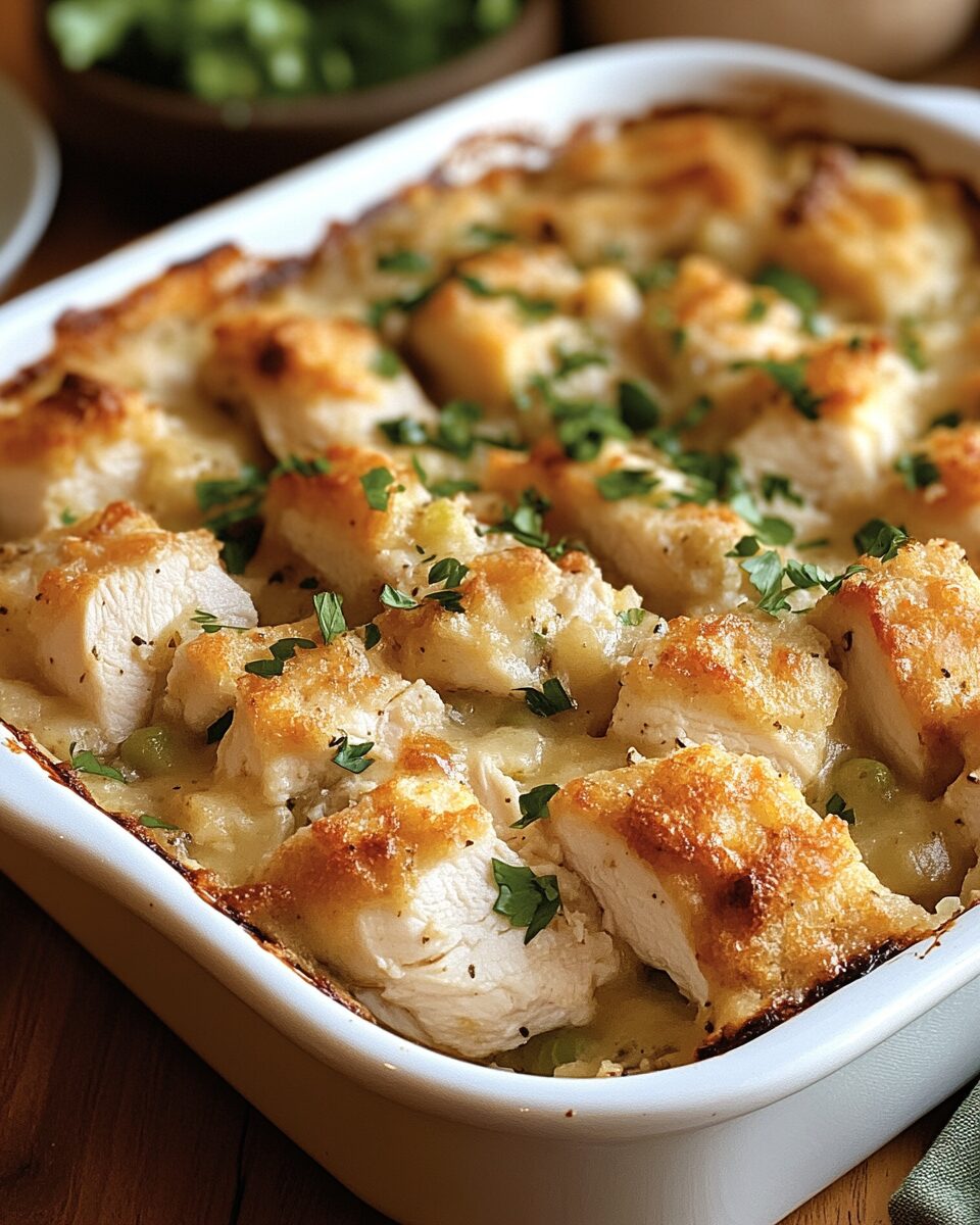 Chicken and Stuffing Casserole