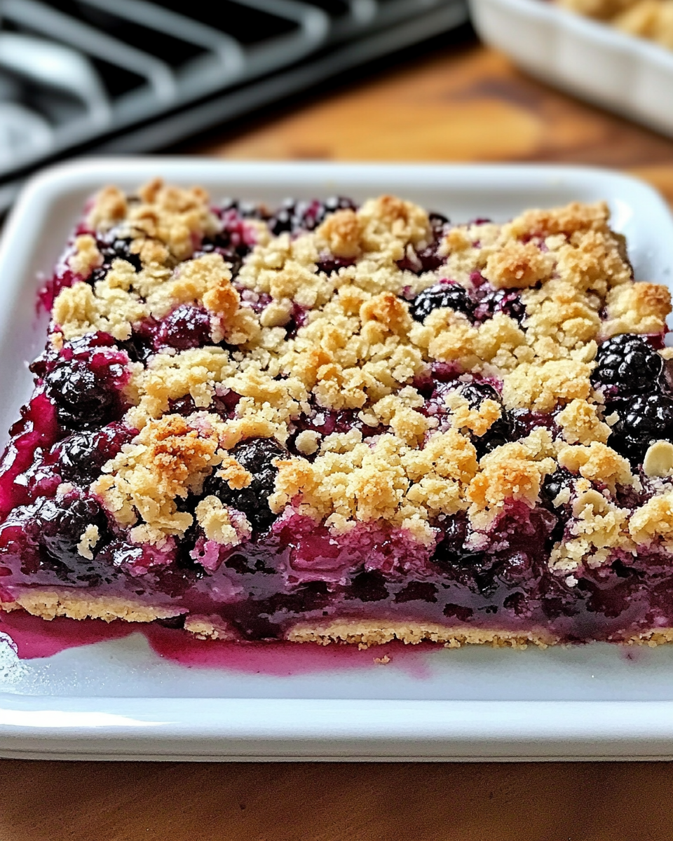 Blackberry Crumble Bars