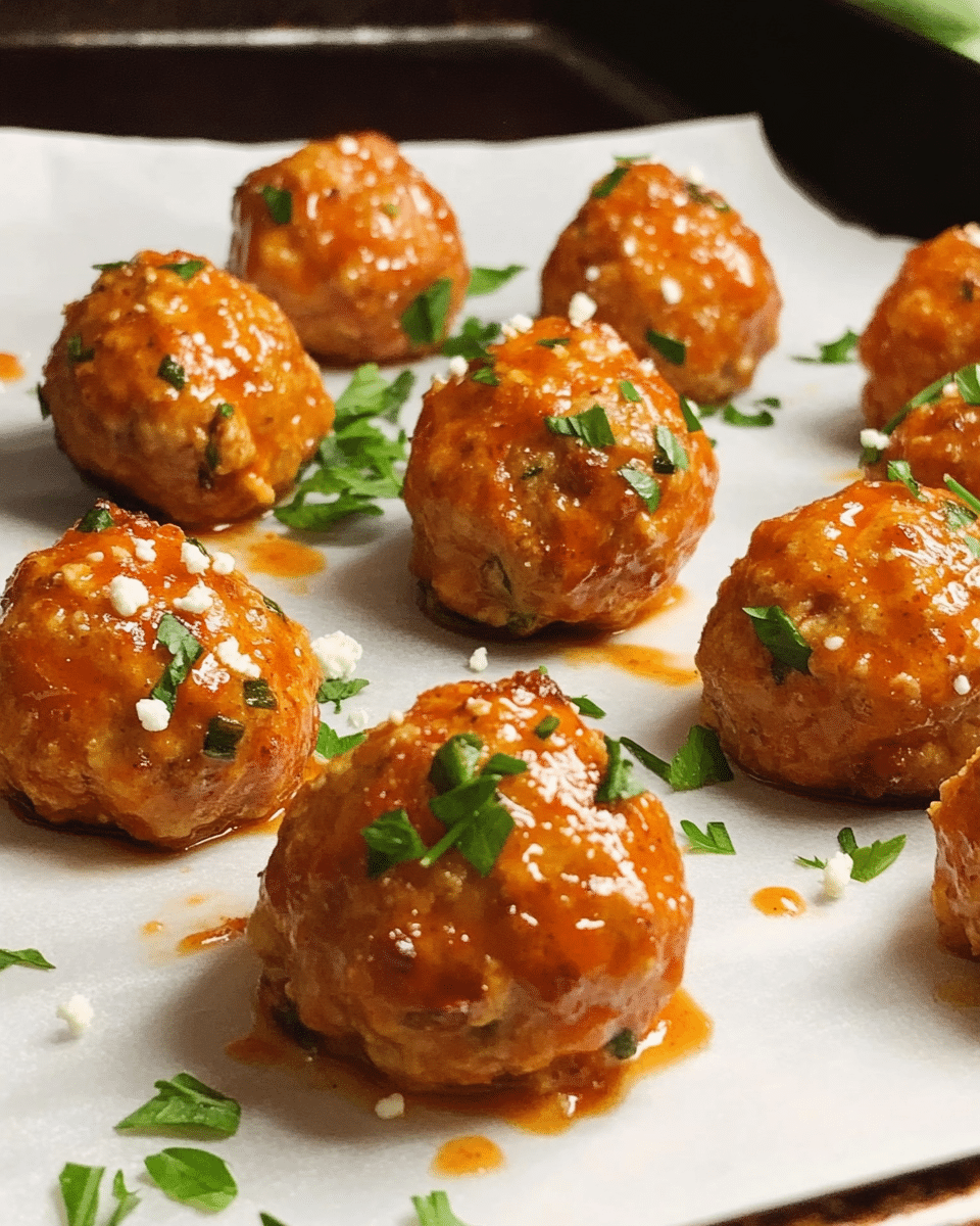 Buffalo Chicken Meatballs