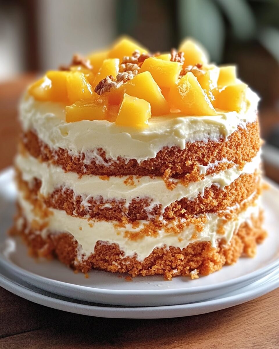 Pineapple Carrot Cream Cake