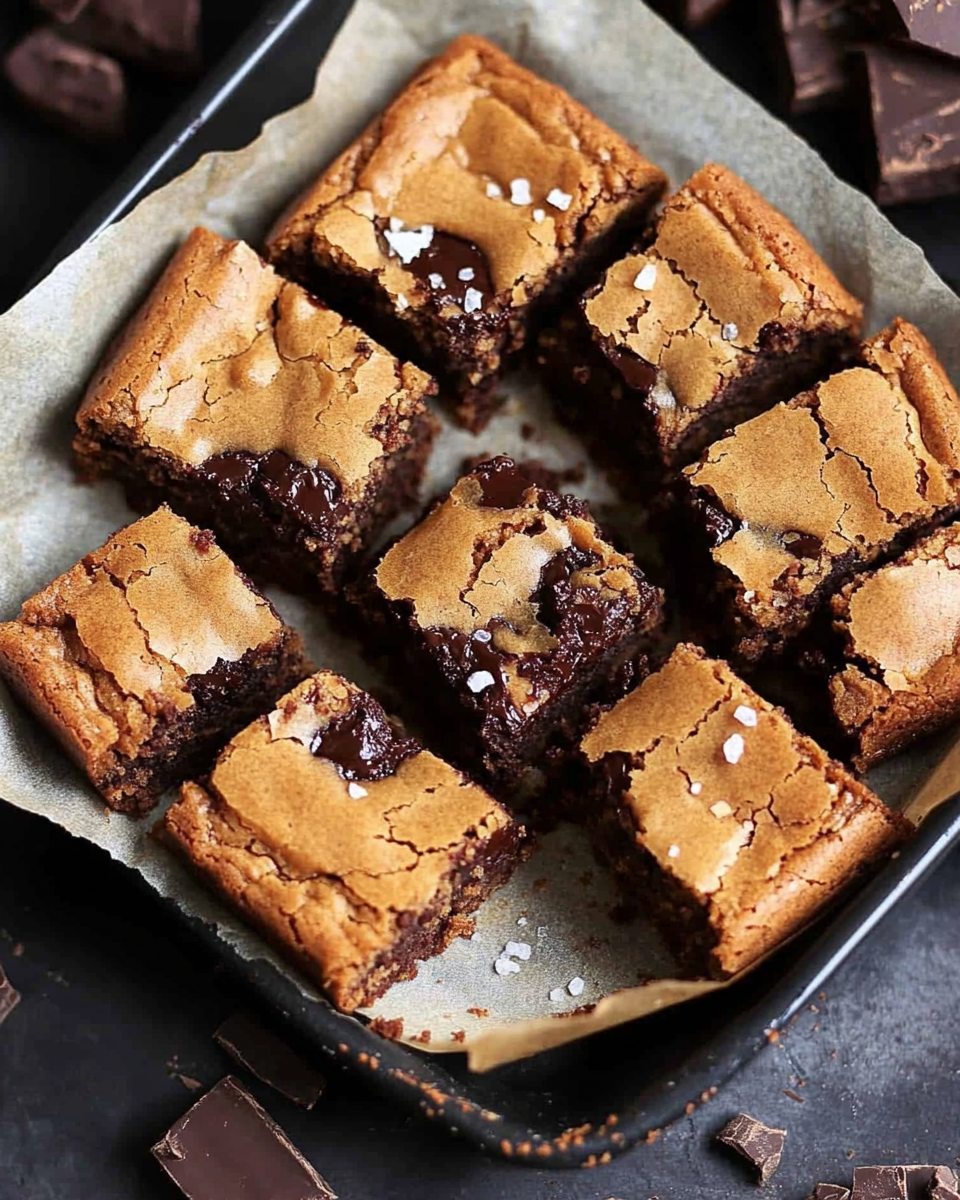 Salted Espresso Chocolate Chunk Blondies