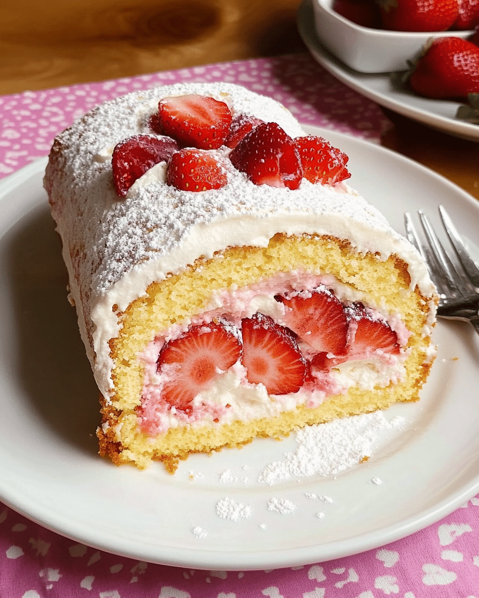 Strawberry Shortcake Swiss Roll