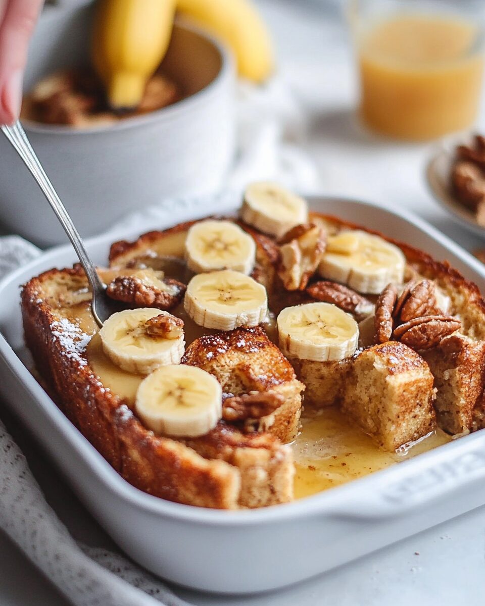 Banana Bread French Toast Bake