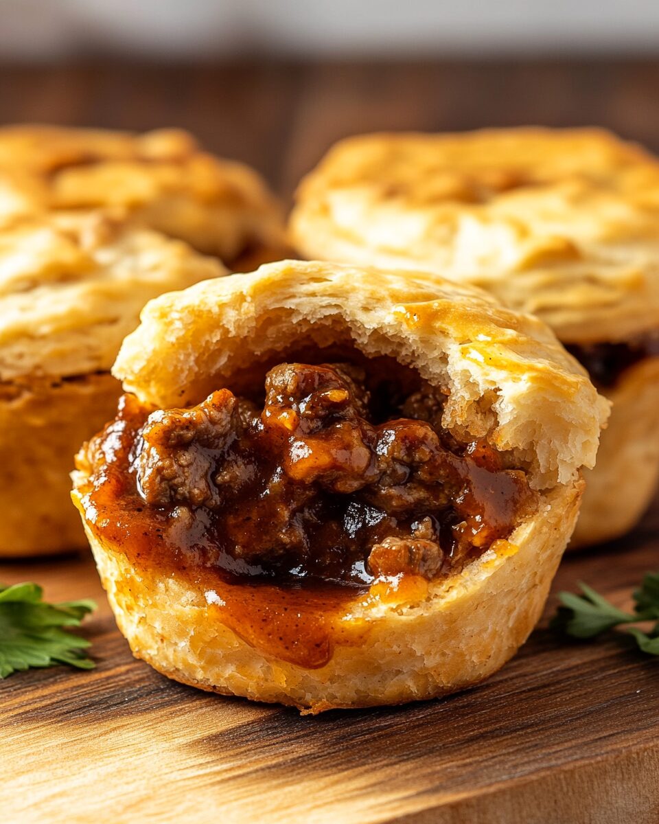 BBQ Beef Biscuit Cups