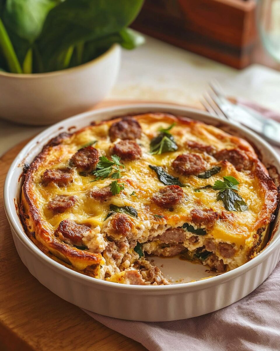 Cheesy Sausage Breakfast Casserole