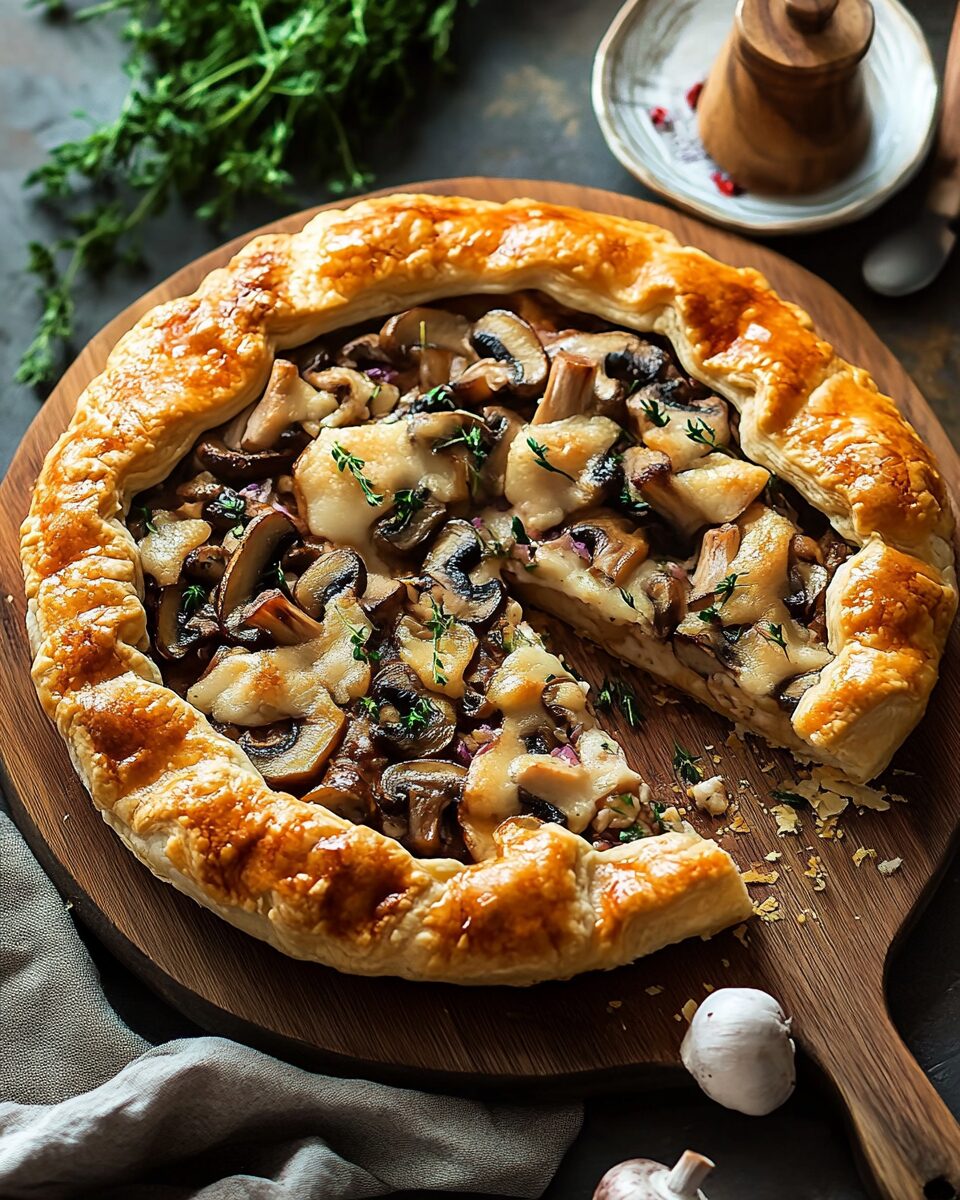 Chicken and Mushroom Puff Pie