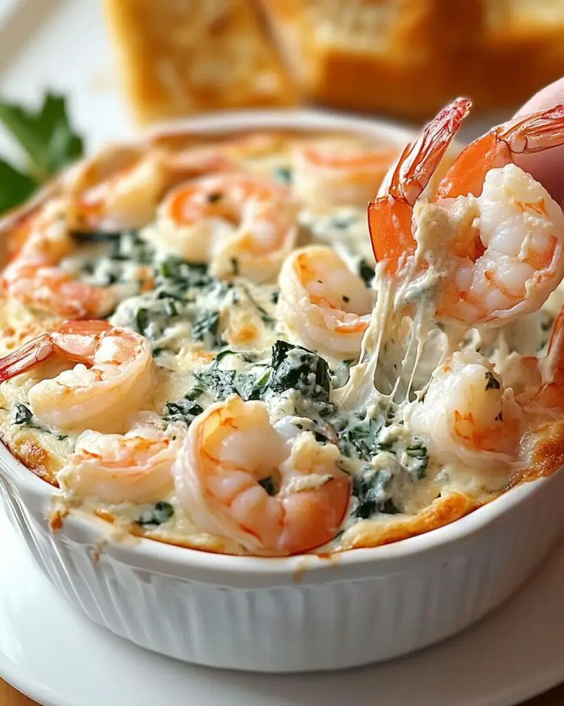 Creamy Shrimp Crab Spinach Dip