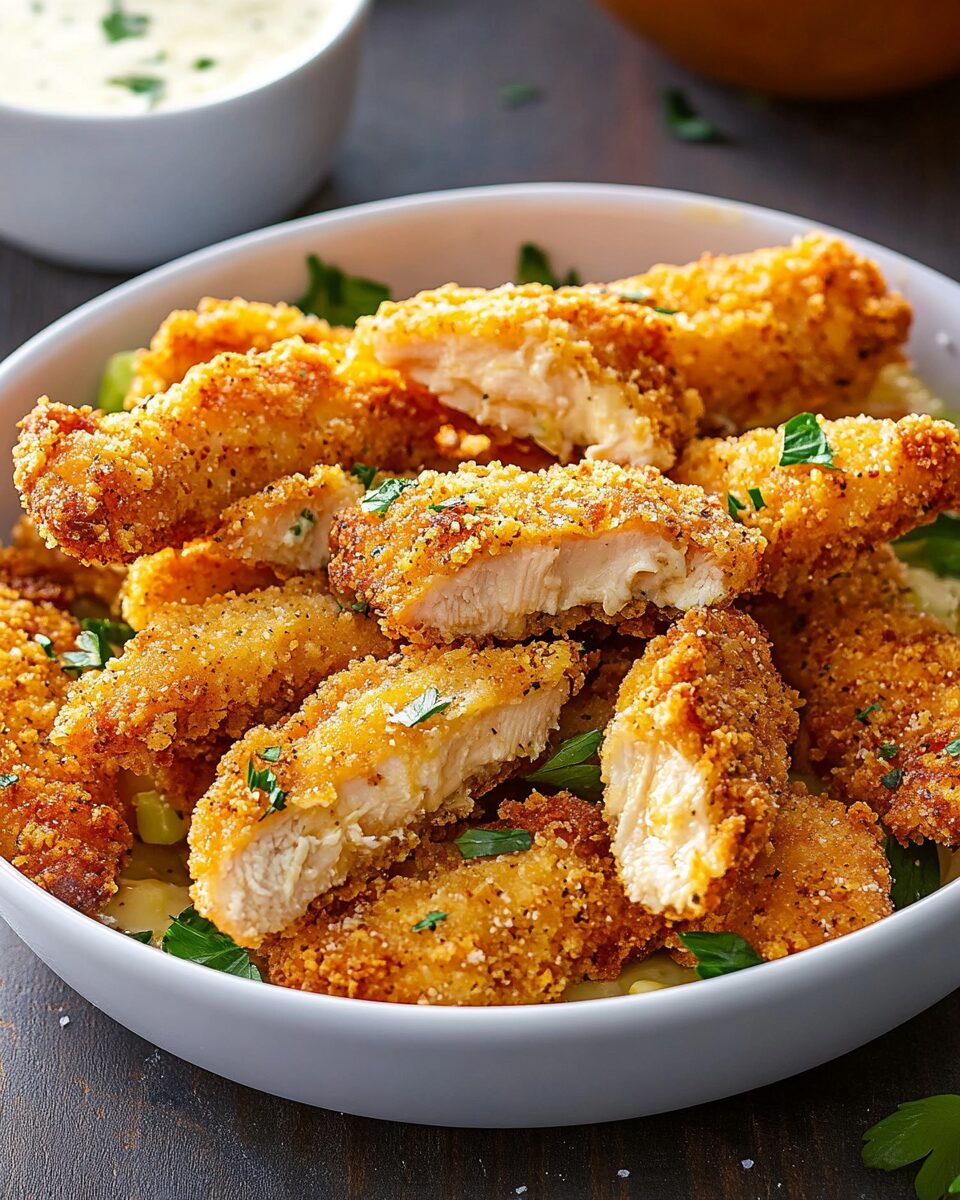 Crispy Baked Caesar Chicken Strips