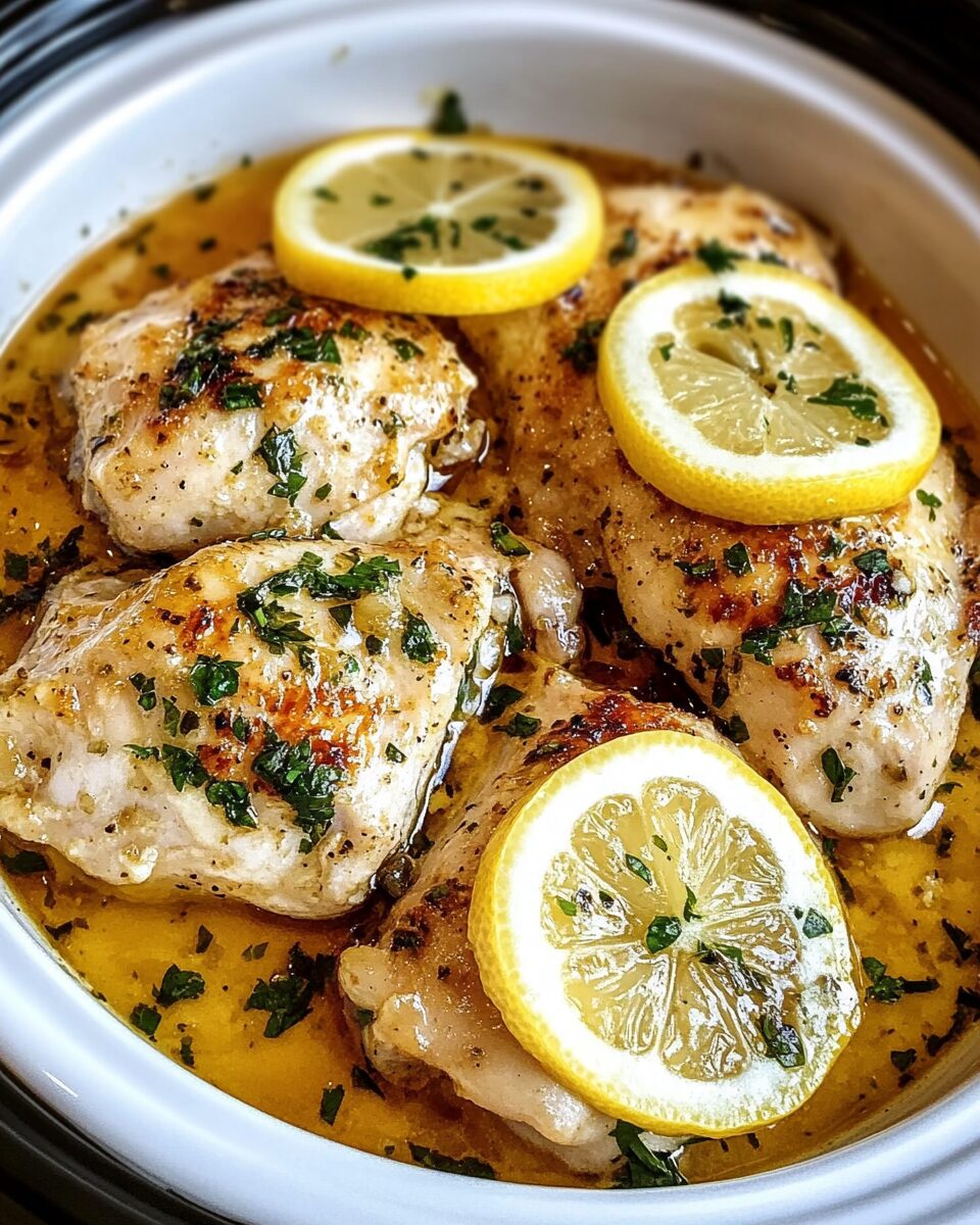 Lemon Garlic Butter Chicken Thighs