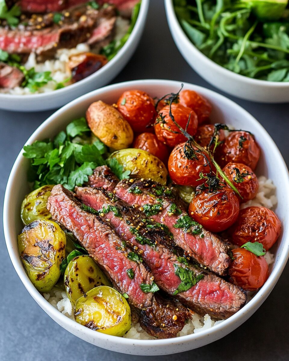 Mediterranean Steak Bowls