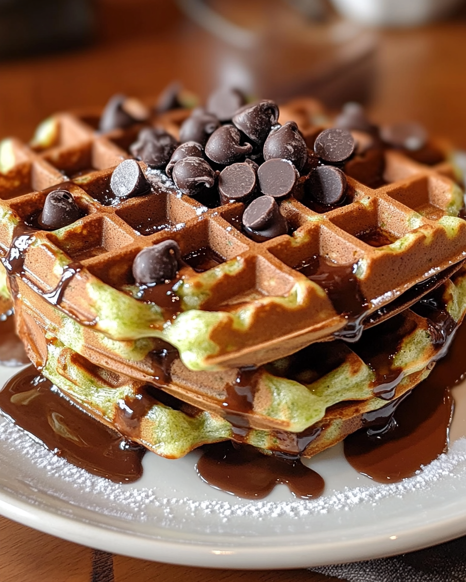 Chocolate Chip Zucchini Waffles