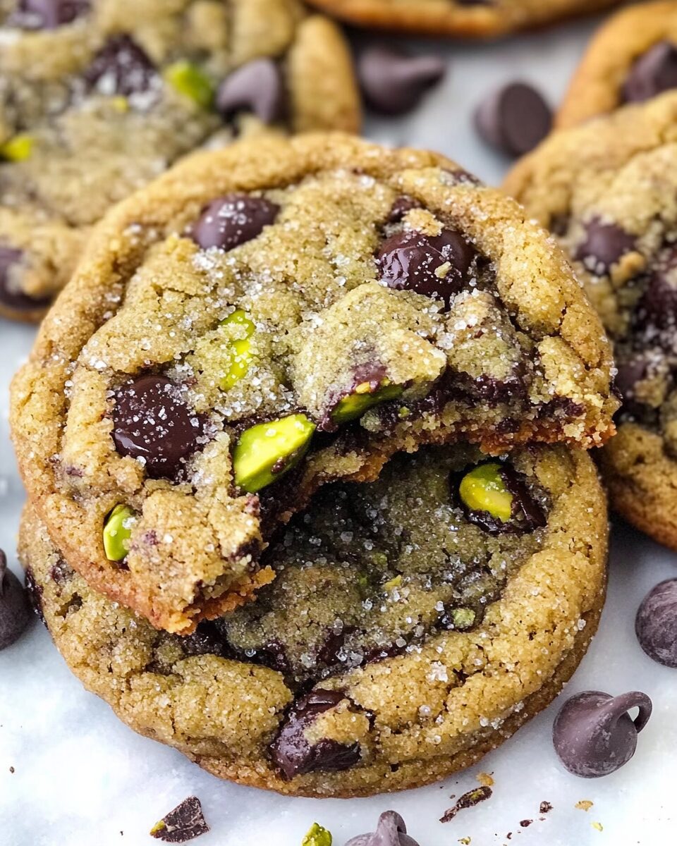 Gluten-Free Pistachio Chocolate Chip Cookies