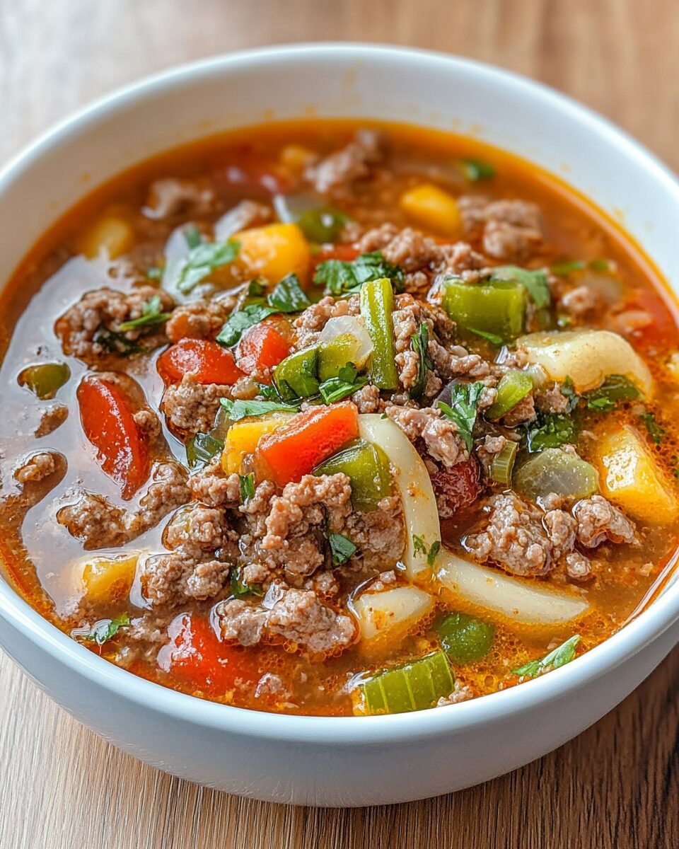 Hearty Hamburger Beef Soup