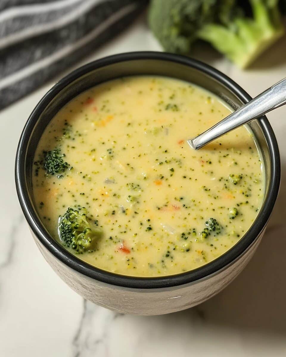 High-Protein Broccoli Cheddar Soup