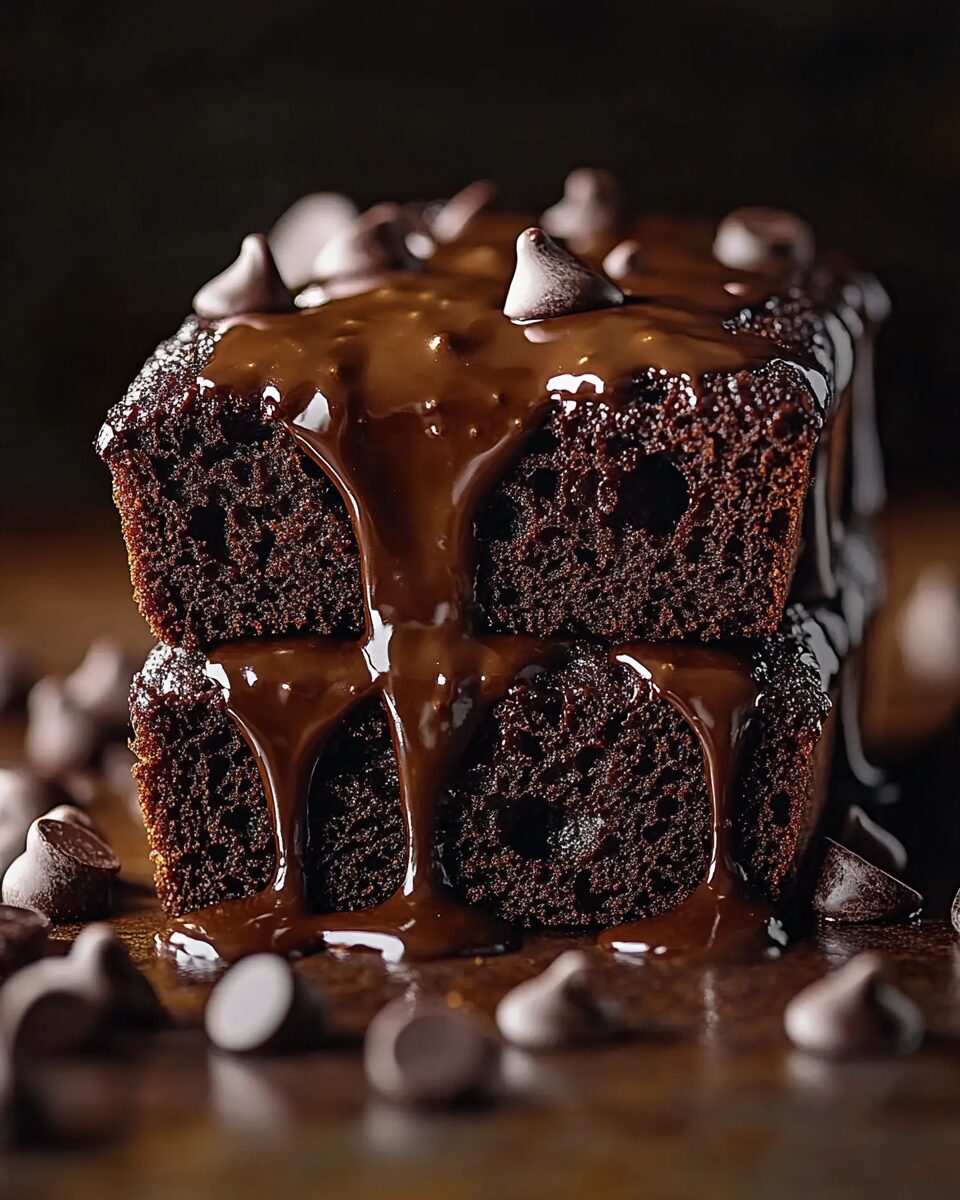 Hot Fudge Brownie Bread