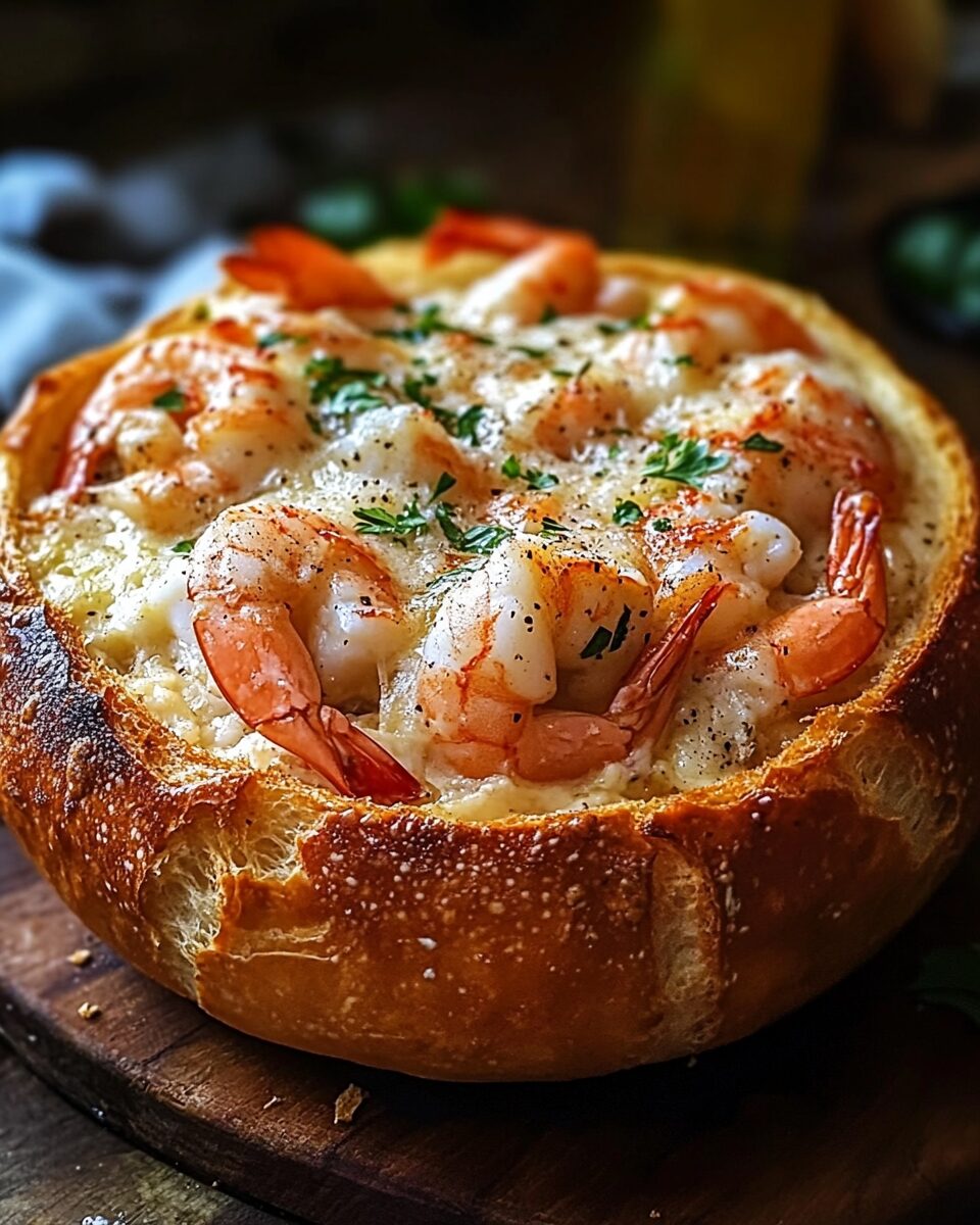 Stuffed Seafood Bread Bowl