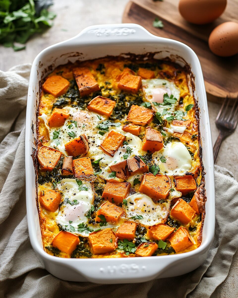 Sweet Potato Egg Breakfast Casserole