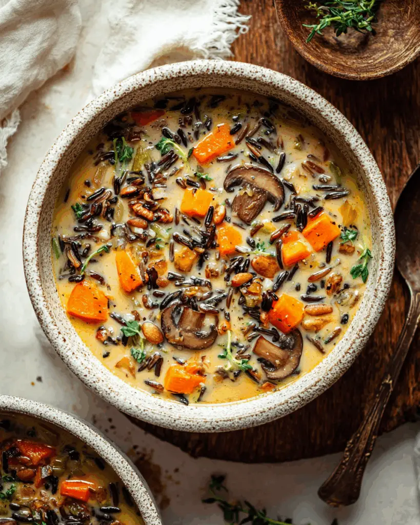 Cozy Autumn Wild Rice Soup