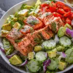 Lemon-Dill Salmon Garden Salad