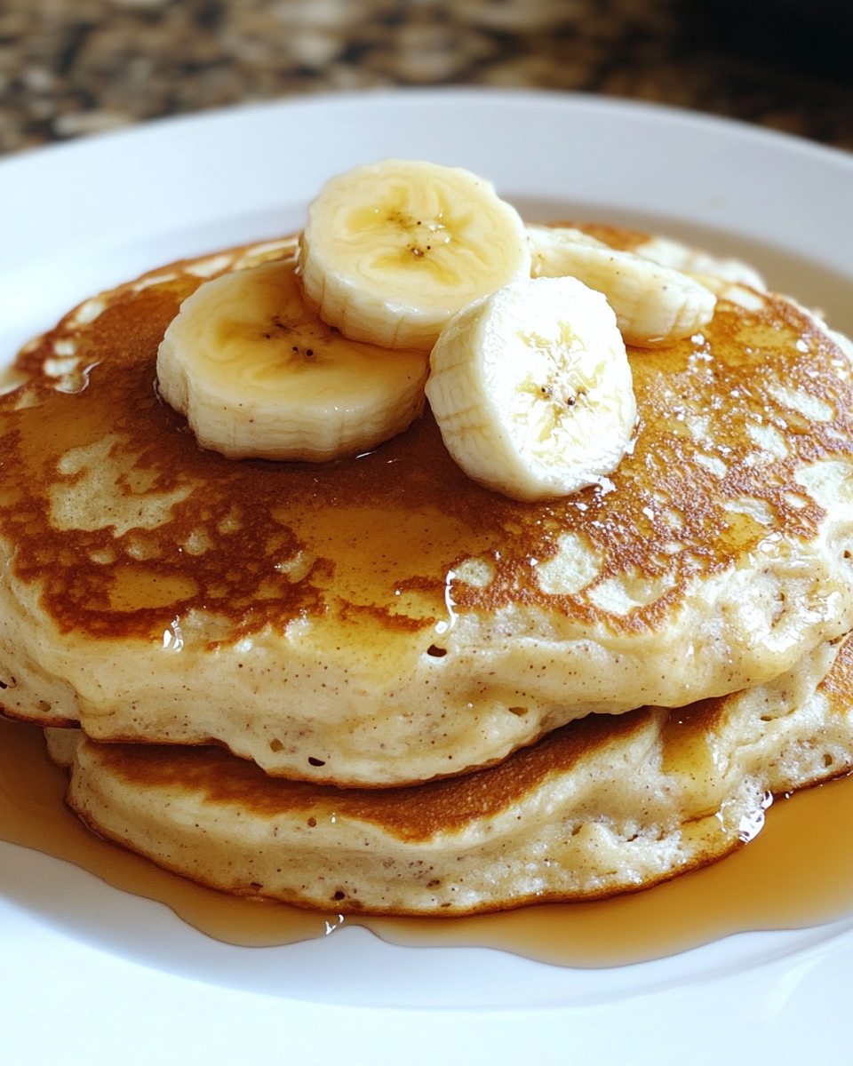 Banana Cinnamon Yogurt Pancakes