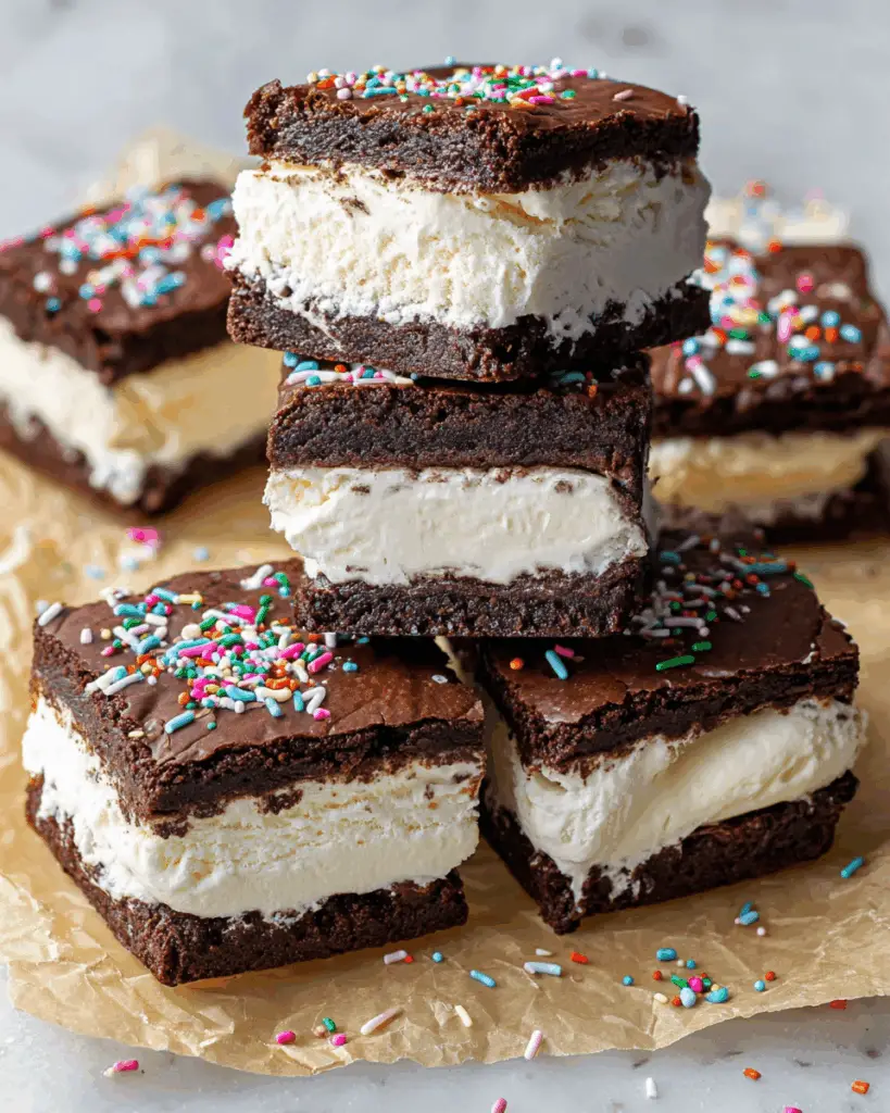Brownie Ice Cream Sandwiches
