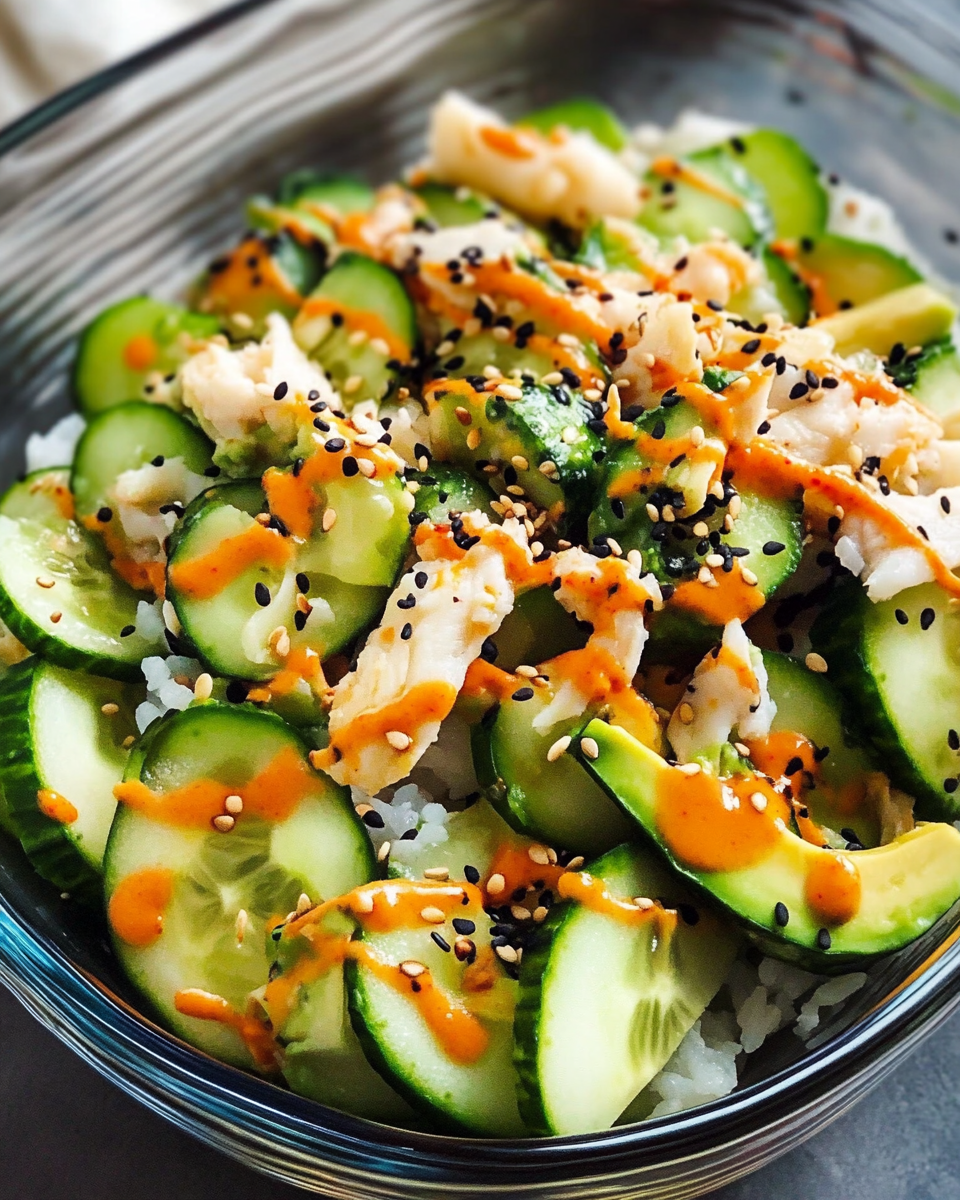 California Roll Cucumber Salad