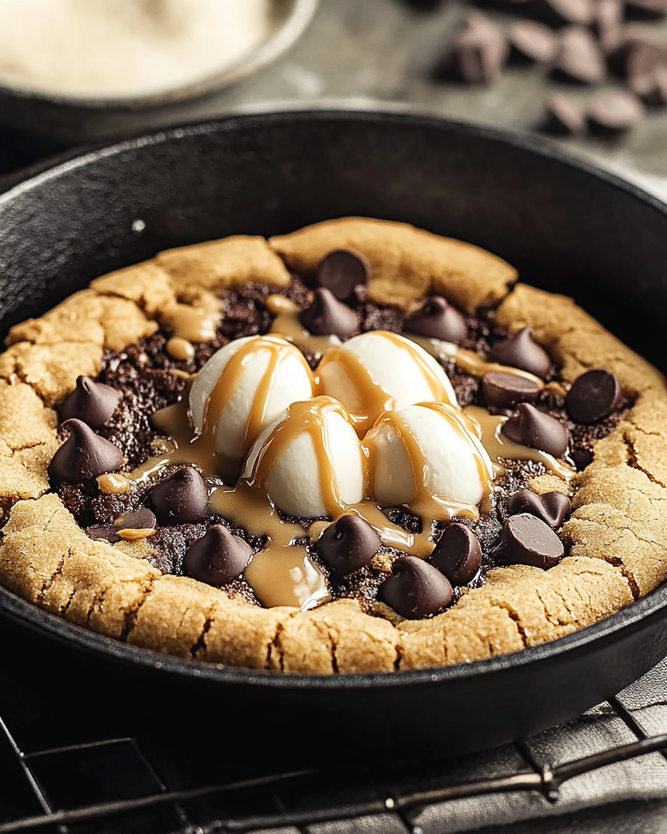 Chocolate Chip Skillet Cookie