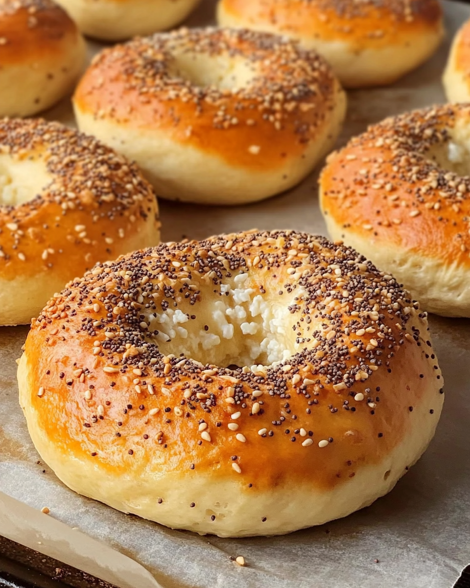 Cottage Cheese Bagels