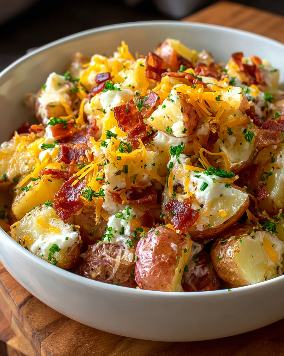 Crockpot Loaded Potatoes