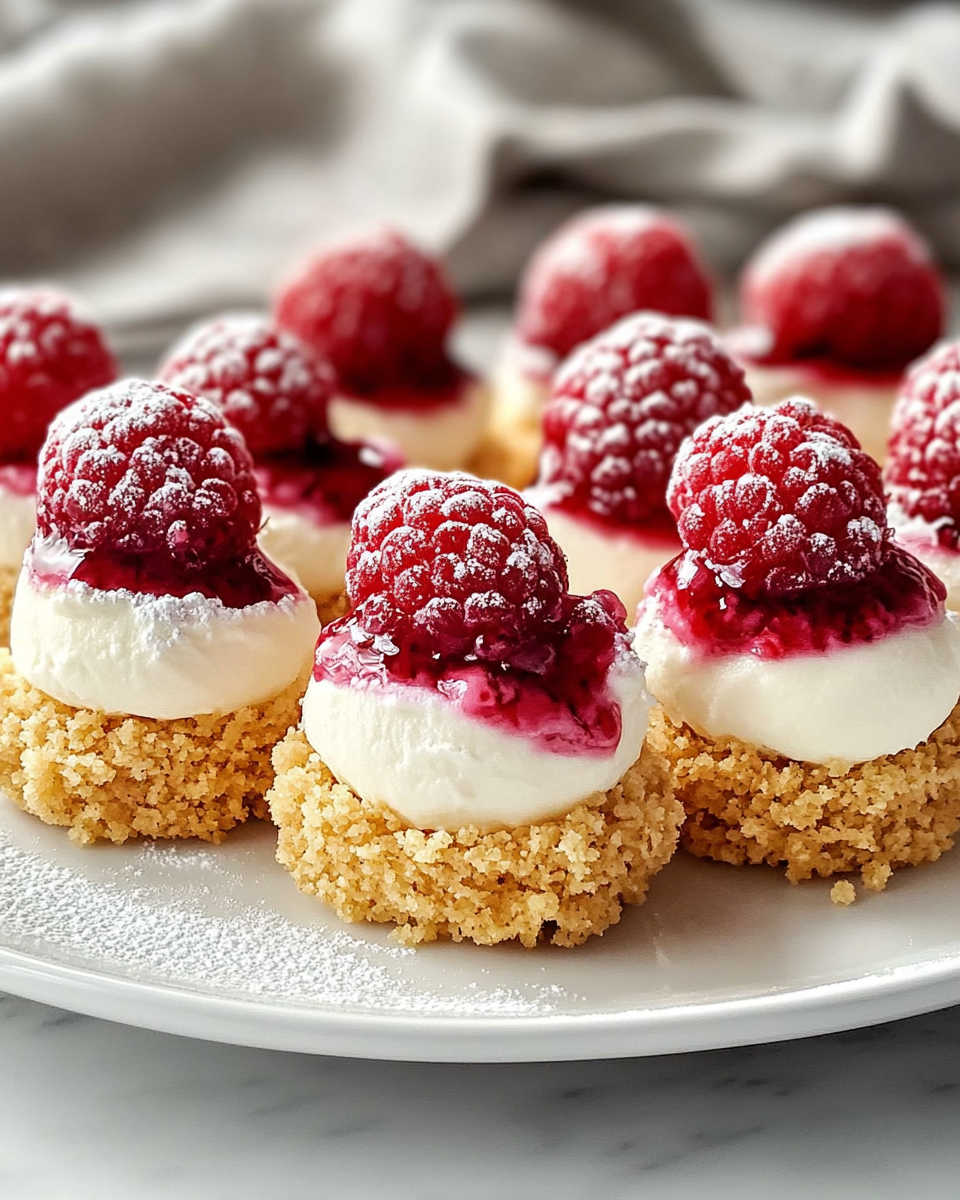 Creamy Raspberry Cheesecake Cups