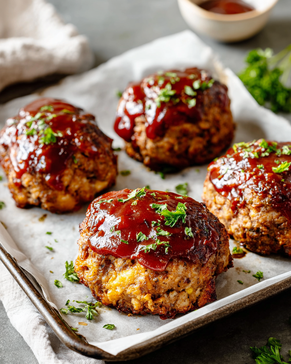Mini BBQ Meatloaf Muffins