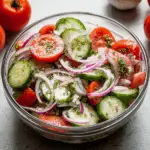 Marinated Cucumbers, Onions, and Tomatoes