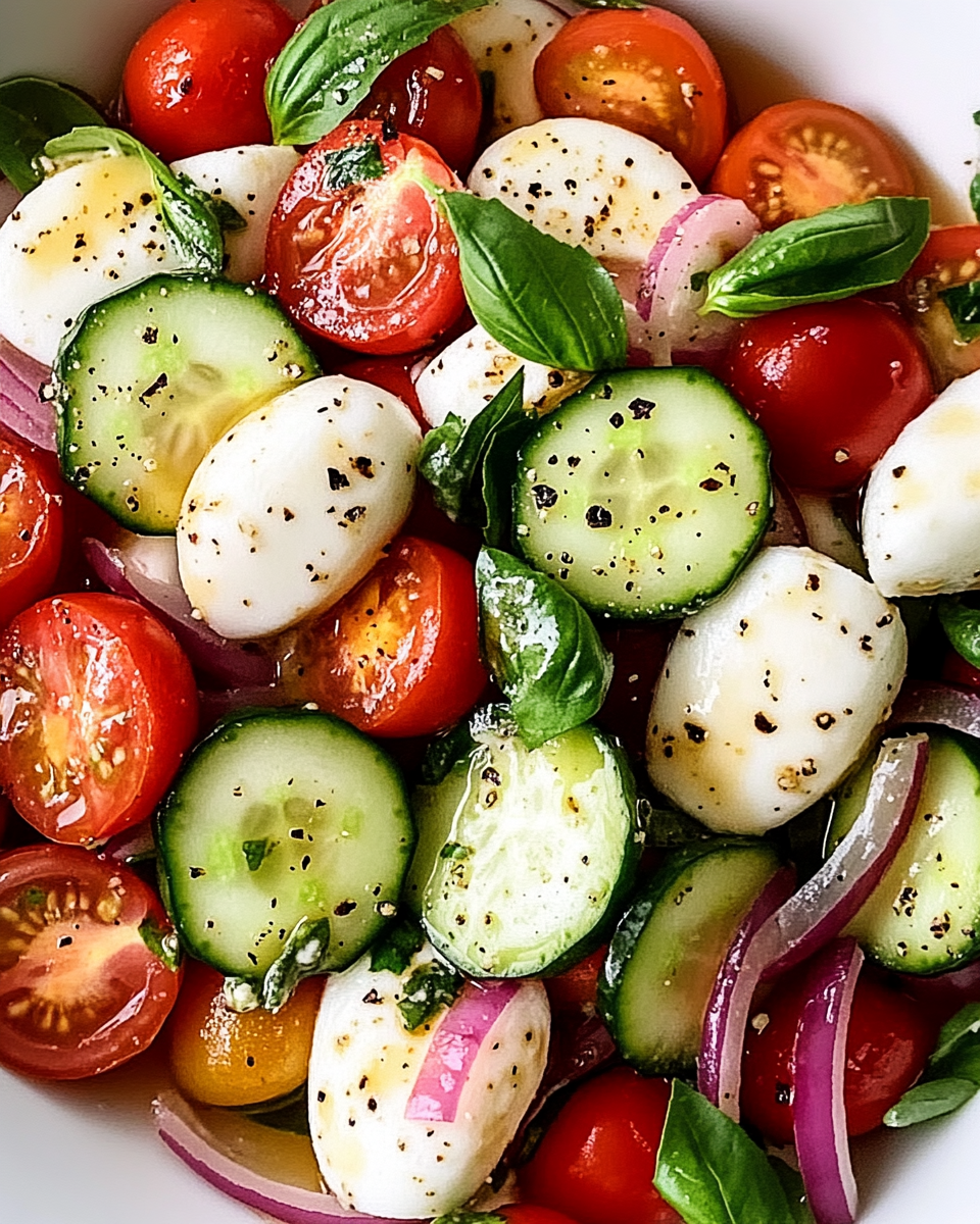Cucumber Caprese Salad